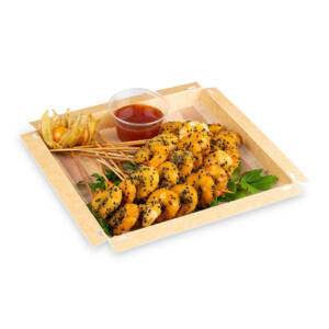 Brochetas de Langostino con Sésamo y Salsa Sweet Chili