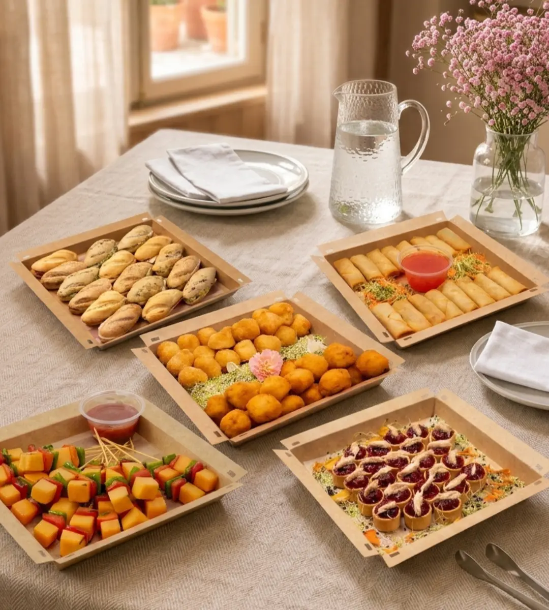 bandejas catering